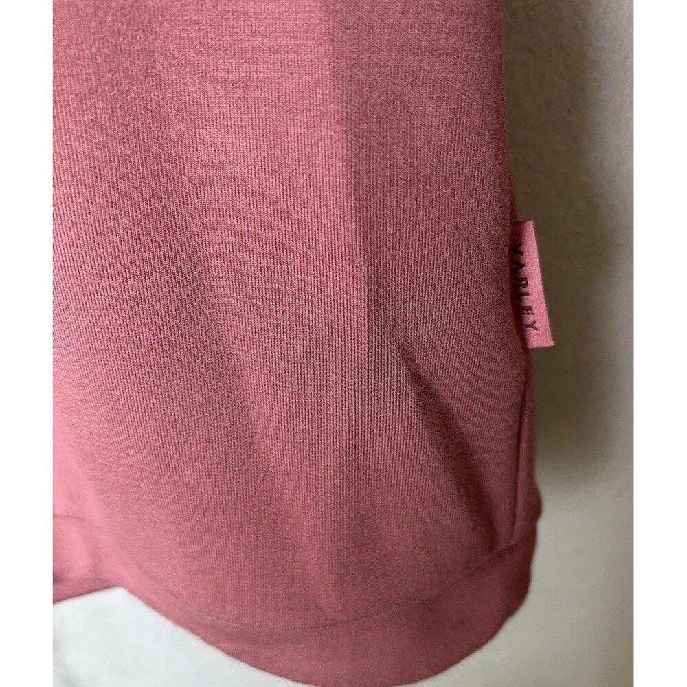 Varley Wild Rhubarb Leigh High Neck Tank Doublesoft Sleeveless Top S Athleisure - Picture 6 of 9